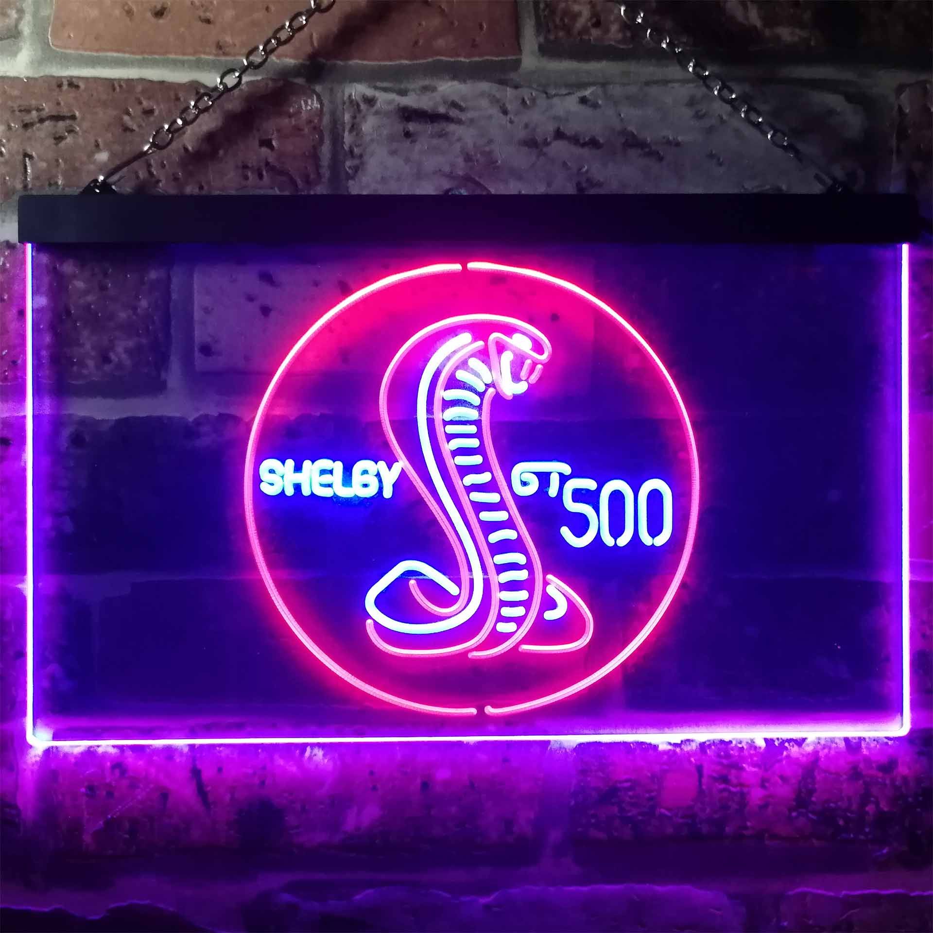 Ford Shelby GT500 Dual LED Neon Light Sign